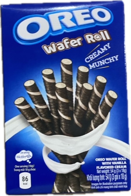 Oreo wafer roll vanillia 